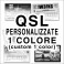 QSL personalizzate 1 colore
