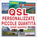 QSL personalizzate a colori - piccole quantità