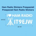 Ham Radio Stickers Prespaziati